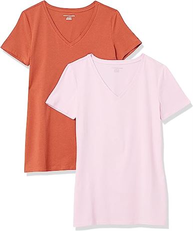 Amazon Essentials Women's Classic-Fit Short-Sleeve V-Neck T-Shirt