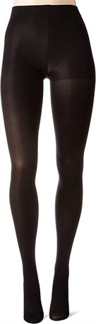 Hanes Women's Curves Sheer Tights, LG, Black