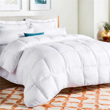 Linenspa Comforter Duvet Insert King White Down Alternative