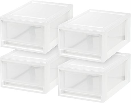 IRIS USA 6 Quart Compact Stacking Storage Drawer