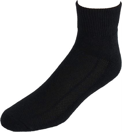 Fruit of the Loom mens Breathable Everyday Half Cushion Socks - 6 Pair Pack