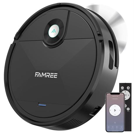 Famree Smart Vacuum - VACUUM & CHARGER ONLY - Used - Black