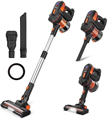 INSE Cordless Vacuum Cleaner, Rechargeable 2200mAh Battery