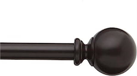 Bali Blinds 26-5510-33 5/8" Ball Cafe Rod Set, 28-48", Bronze