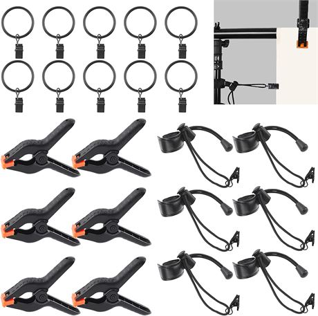 Rustark 22Pcs Backdrop Clips Assortment Kit