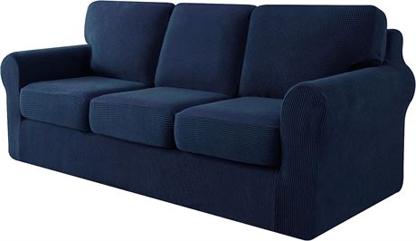 Subrtex 7 Pieces Sofa Cover - Large - Navy