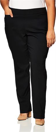 Briggs New York Plus Size Super Stretch Pull on Pant, 16w