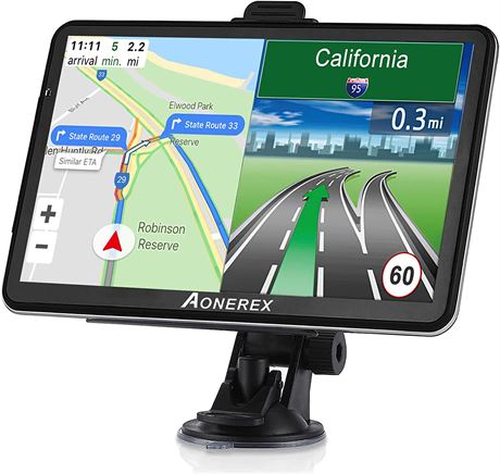 GPS Navigation for Car Truck 2023 Maps Vehicle 7 Inch Touch Screen Voice