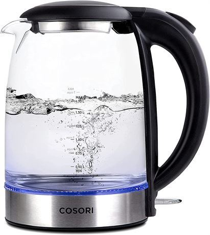 COSORI Electric Kettle with Stainless Steel Filter and Inner Lid