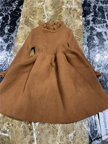 Simple Kids Knit Dress, Size 80