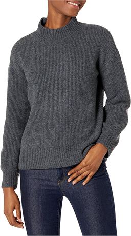 Goodthreads Women's Boucle Shaker Stitch Balloon-Sleeve Sweater