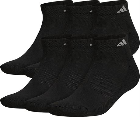 adidas Men's Athletic Cushioned Low Cut Socks