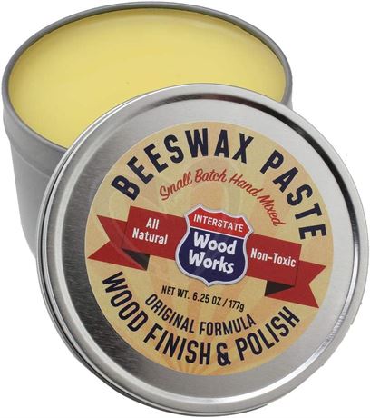 Interstate WoodWorks Beeswax Paste Wood Finish & Polish