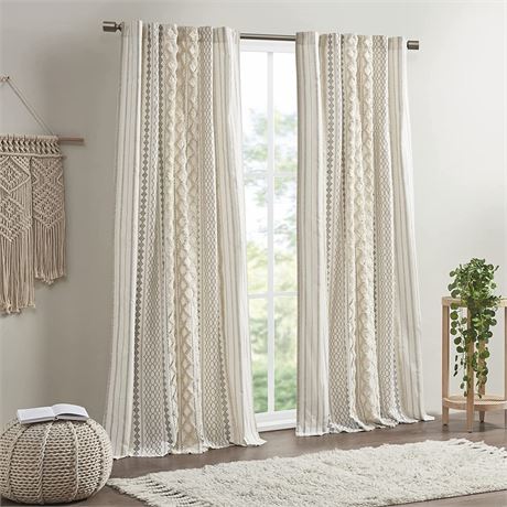 INK+IVY Imani 100% Cotton SINGLE PANEL Curtain