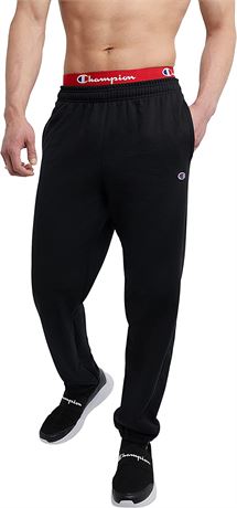 Champion Men's Powerblend Relaxed Bottom Sweatpants for Men, Large