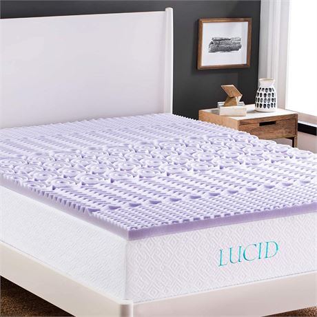 Lucid 2 Inch Mattress Topper King