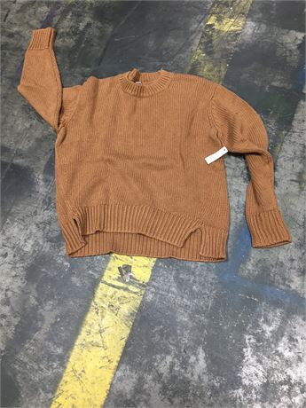 Nitted Long Sleeved Baige Sweater