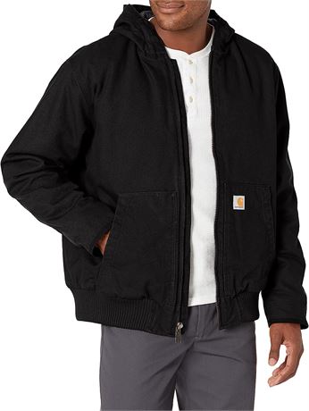 Carhartt Men's Loose Fit Washed Duck Insulated Active Jacket, XL