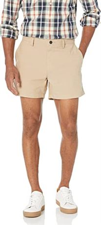 Amazon Essentials Men's Slim-Fit 5" Lightweight Comfort Stretch Oxford Short, 31