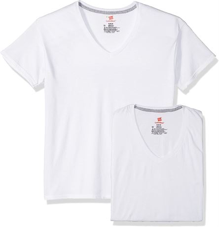 Hanes Ultimate Men's 4-Pack Comfortblend V-Neck with FreshIQ, Medium