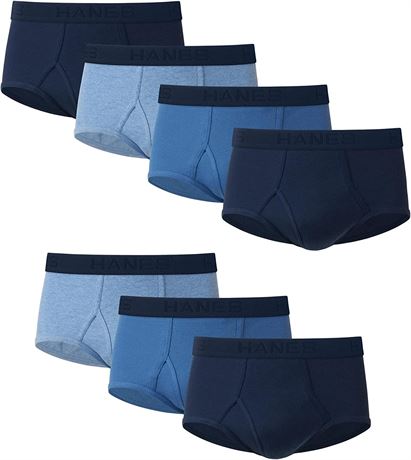 Hanes Men's Solid Tagless Briefs - 7 Pack, Large