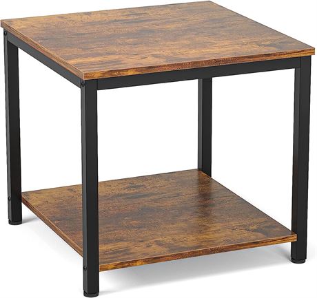 2-Tier Coffee Tea End Table Nightstand