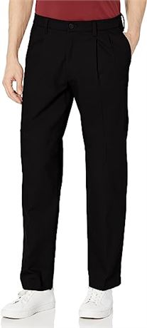 Dockers Men's Classic Fit Signature Lux Cotton Stretch Pants-Pleated, 36x32