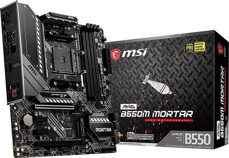 MSI MAG B550M Mortar Gaming Motherboard (AMD AM4, DDR4