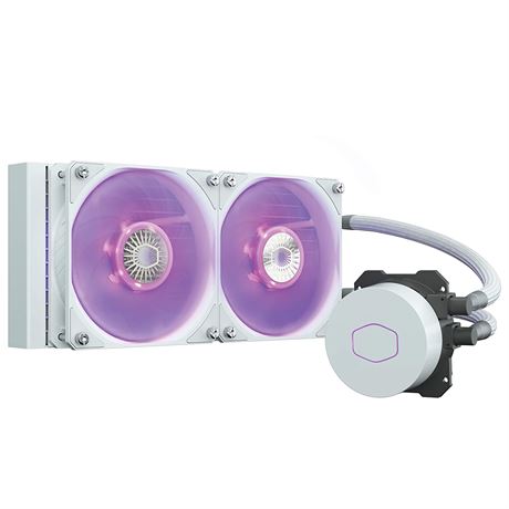 CoolerMaster MasterLiquid ML240L RGB V2 (White) - CPU Liquid Cooler - UNTESTED