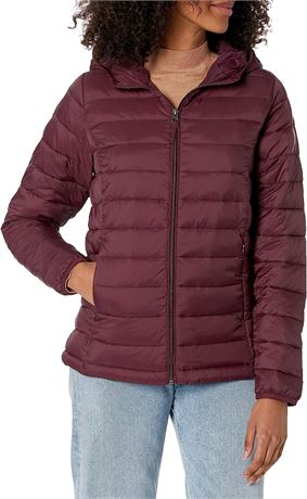 Amazon Essentials Women's Packable Hooded Puffer Jacket L