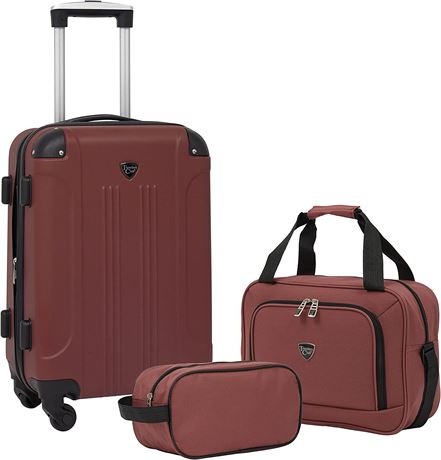 Travelers Club Chicago Hardside Expandable Spinner Luggage Set