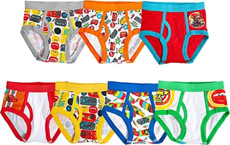 Disney Boys' Cars Underwear Mulipacks, 7Pk. 4T