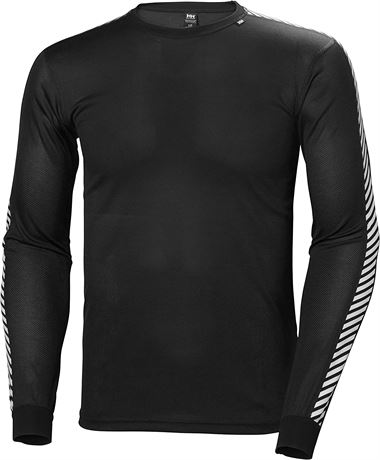 Helly Hansen Men's Stripe LIFA Performance Long Sleeve Crewneck, Medium