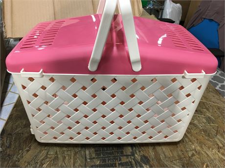 IRIS PHC-450 Plastic Pet Carrier Pink