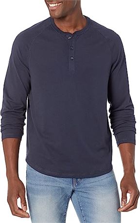 Amazon Essentials Men's Regular-Fit Long-Sleeve Henley Shirt, 5X-Lg