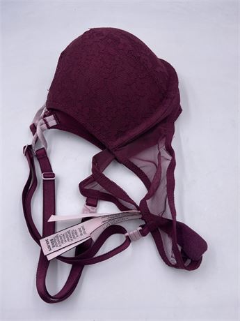 Victoria Secret - Wired Push Up Bra - Maroon - 34B