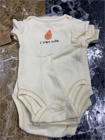 Touched by Nature Organic Cotton Bodysuits 3pk, 0-3 Month