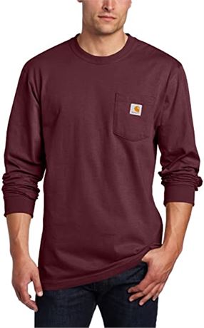 Carhartt Men's Loose Fit Heavyweight Long-Sleeve Pocket T-Shirt, X-Lg Tall