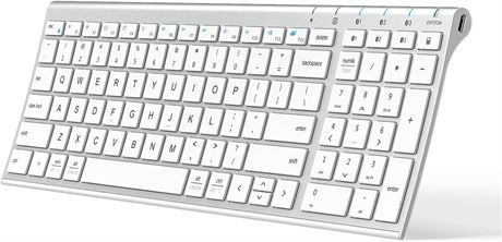 iClever BK10 Bluetooth Keyboard, White