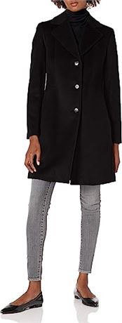 Calvin Klein womens Classic Cashmere Wool Blend Coat, 4