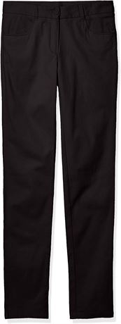 IZOD Junior's Uniform Skinny Stretch Twill Pant, Size 9, Black