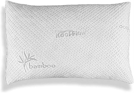 Xtreme Comforts Memory Foam Bamboo Pillow, Queen