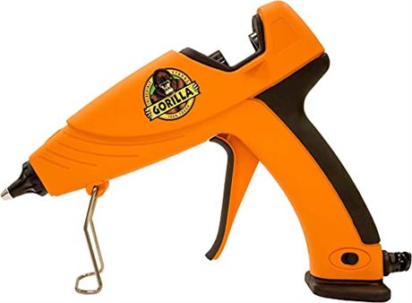 Gorilla Dual Temp Full-Size Hot Glue Gun, Orange