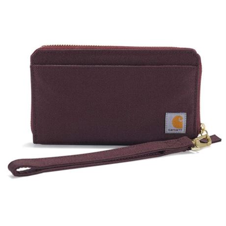 Carhartt Women's Nylon Duck Lay- Flat Clutch, Deep Wine