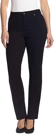 Gloria Vanderbilt Women's Classic Amanda High Rise Tapered Jean - Black - Size 6