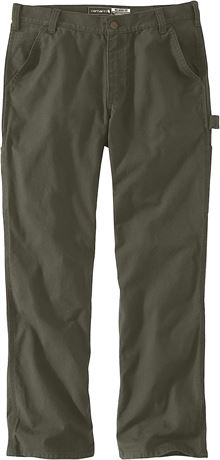 Carhartt Men's Big & Tall Rugged Flex Relaxed Fit Duck Utility Work Pant, Moss