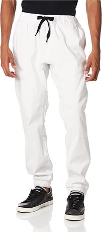 Southpole Men's Basic Stretch Twill Jogger Pants, Small