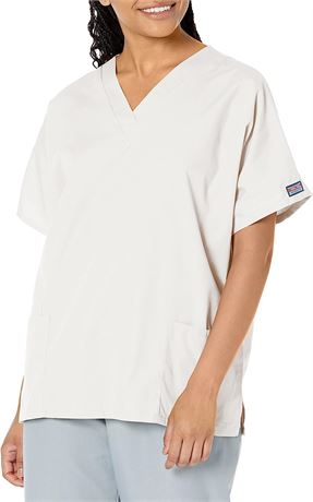 Scrubs for Women Workwear Originals V-Neck Top 4700, M, White