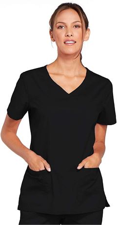 Cherokee Women Scrubs Top Workwear Core Stretch V-Neck, Medium