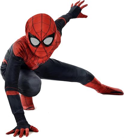 Far from Home Spandex Costume for Adults, Large, Spiderman